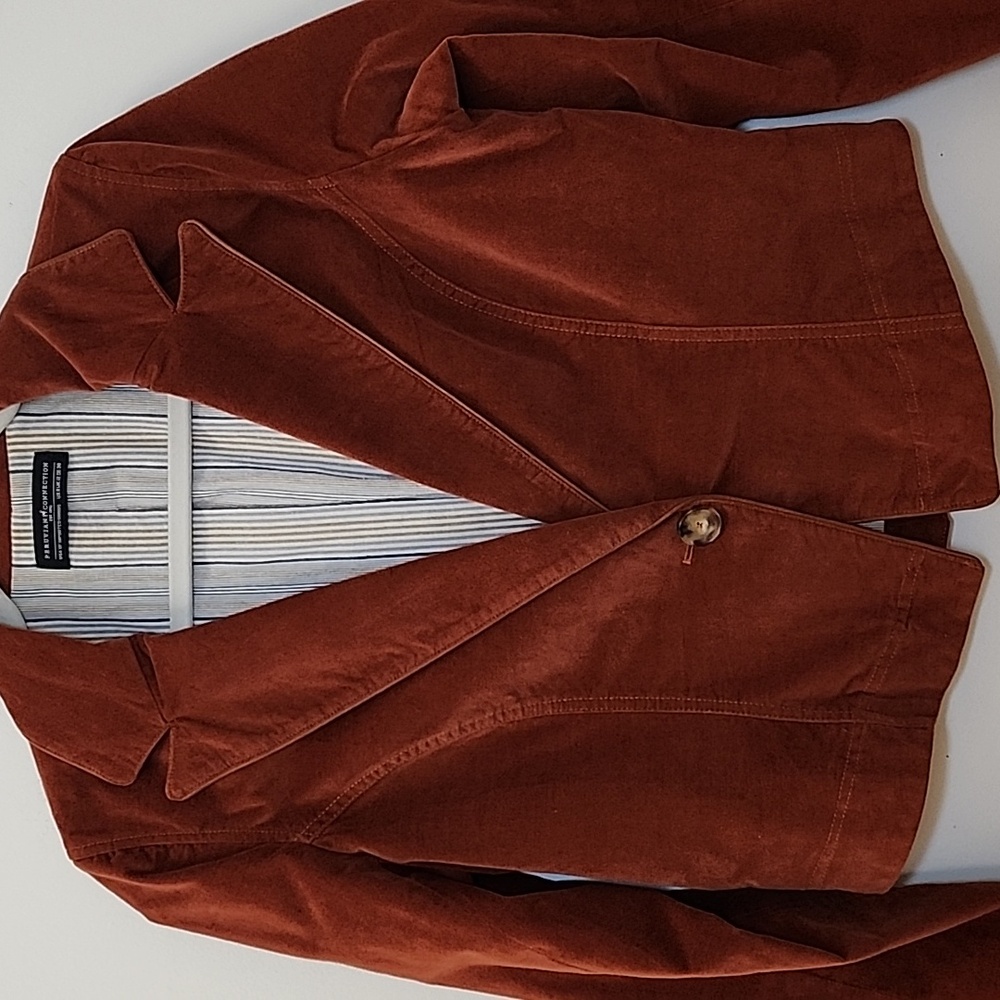 Peruvian Connection Hidalgo Velveteen Jacket Whiskey Size 8 - Picture 8 of 16